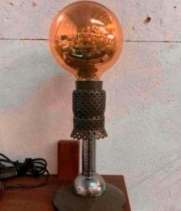 Lamp vintage oude industriële theater lampje jaren 60. beschikbaar voor biedingen