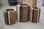 5x hanglamp KOZANA touw Light & Living (3 maten) bruin beige