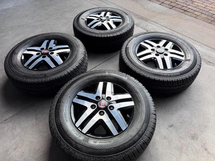 NW SET Velg 225.75.16 + CONTINENTAL 4 SEASON DUCATO MAXI NW!, Auto-onderdelen, Banden en Velgen, Banden en Velgen, All Season
