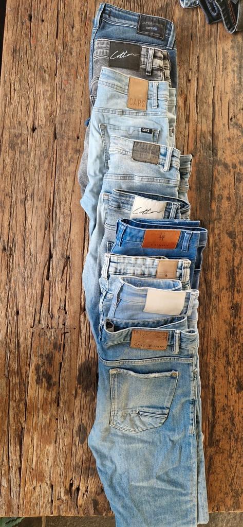 9 Heren Jeans Merkbroeken Maat 32, Kleding | Heren, Spijkerbroeken en Jeans, Gedragen, Blauw, Ophalen of Verzenden
