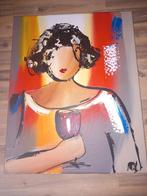 Schilderij met certificaat van echtheid., Antiek en Kunst, Kunst | Schilderijen | Modern, Ophalen of Verzenden