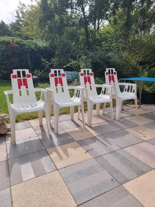 Vintage tuinstoelen ,ontworpen door Pierre Paulin, Tuin en Terras, Tuinstoelen, Zo goed als nieuw, Ophalen of Verzenden