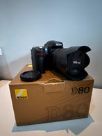Nikon D80 + Nikkor AF-S DX 18-70mm– Complete en nette set, Ophalen of Verzenden, Zo goed als nieuw, Nikon