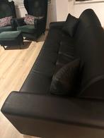 Zwarte 4-zits Slaapbank EMIR - 160cm, Ophalen, Overige materialen, Gebruikt, Zwart