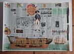 Nelson & H.M.S. Victor Trafalgar 1805 Poster, Verzamelen, Posters, Ophalen, Deurposter of groter, Rechthoekig Liggend, Zo goed als nieuw