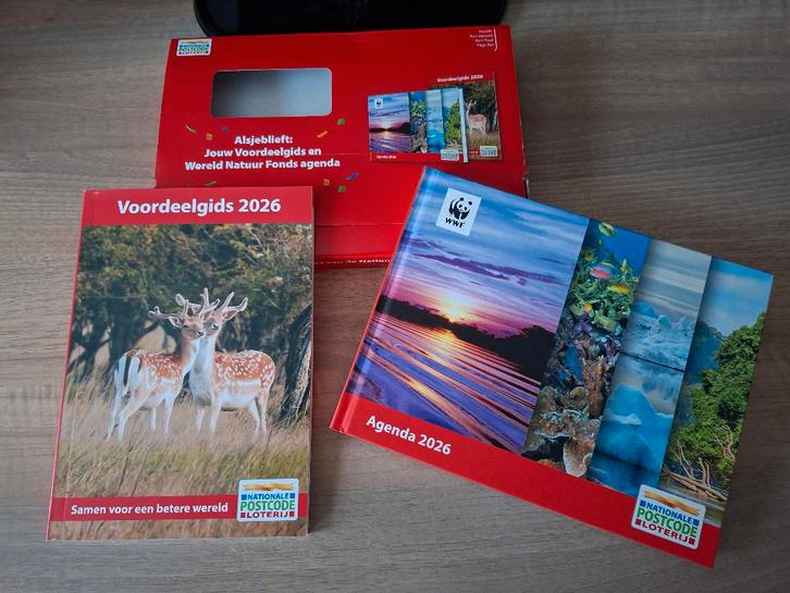 nieuw postcode loterij agenda 2026 met de voordeelgids 2026, Diversen, Agenda's, Nieuw, Ophalen