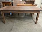 Houten eettafel (gestraald), Huis en Inrichting, Tafels | Eettafels, Ophalen, Gebruikt, 100 tot 150 cm, Eikenhout