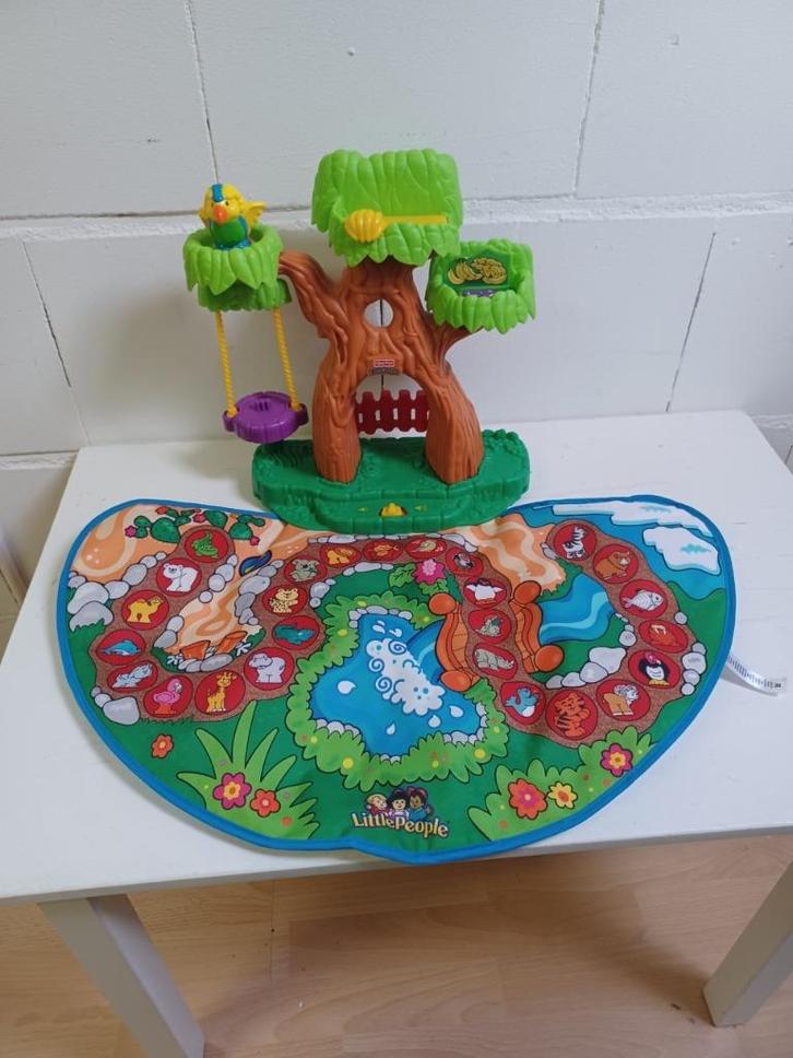 speel boom papagaai en met kleed van little people, Kinderen en Baby's, Speelgoed | Fisher-Price, Gebruikt, Speelset, Met geluid