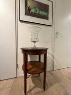 Bijzet tafeltje, Minder dan 55 cm, Gebruikt, Rond, Hout