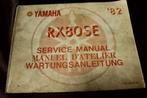 Yamaha RX80 SE 1982 motorcycle service manual RX 80, Ophalen of Verzenden, Yamaha