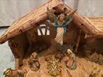 Kerststal  met 17 figuren made in italy, Antiek en Kunst, Antiek | Religie, Ophalen of Verzenden