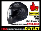 Motorhelm HJC I70 - Mat Zwart - M-58 L-60 XL-62, Nieuw met kaartje, HJC, Dames, Integraalhelm