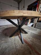Ronde tafel 120 cm mango hout, Ophalen, Rond, Zo goed als nieuw, Vier personen