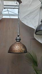 Industriële hanglamp koper look, Huis en Inrichting, Lampen | Hanglampen, Nieuw, Industrieel, Metaal, Ophalen