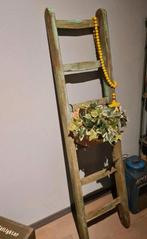 Brocante vintage ladder deco trap handdoekrek ibiza, Ophalen, Zo goed als nieuw