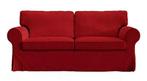 IKEA Ektorp bank hoes rood, Huis en Inrichting, Banken | Bankstellen, Gebruikt, Tweepersoons, 75 tot 100 cm, Ophalen of Verzenden
