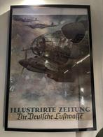Poster Heinkel 111 WW2 Luftwaffe 80x60 Reproductie., Ophalen, Luchtmacht, Duitsland, Foto of Poster