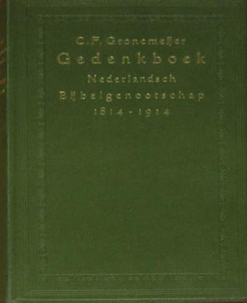  Gedenkboek van het Nederlandsch Bijbelgenootschap beschikbaar voor biedingen