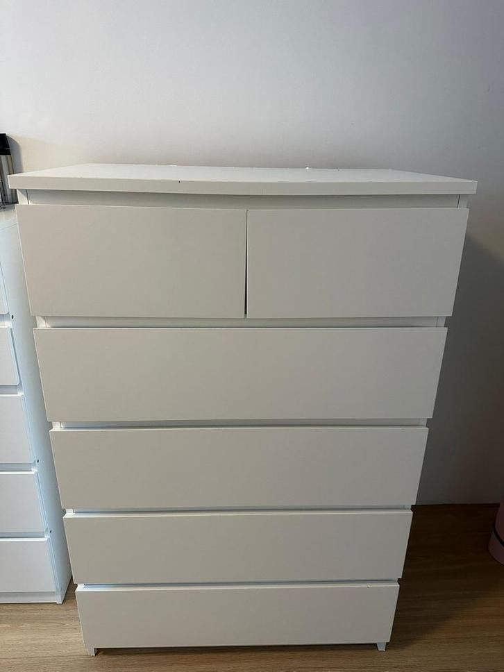 Per direct meenemen Malm ikea kast 6 lade in Hoofddorp!, Huis en Inrichting, Kasten | Ladekasten, Zo goed als nieuw, Minder dan 100 cm