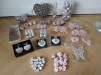 Roze kerstballen, bloemen, hartjes, vlinders etc 100+ items, Ophalen of Verzenden, Zo goed als nieuw