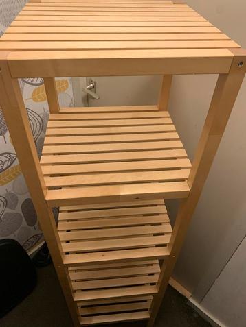 Houten Stellingkast met 4 Planken IKEA beschikbaar voor biedingen