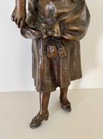 Zamac beeldje van een Française uit begin 1900, Ophalen of Verzenden, Zo goed als nieuw, Mens