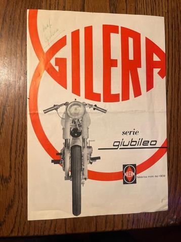 Gilera serie Giubileo grote origineel Italiaanse folder beschikbaar voor biedingen