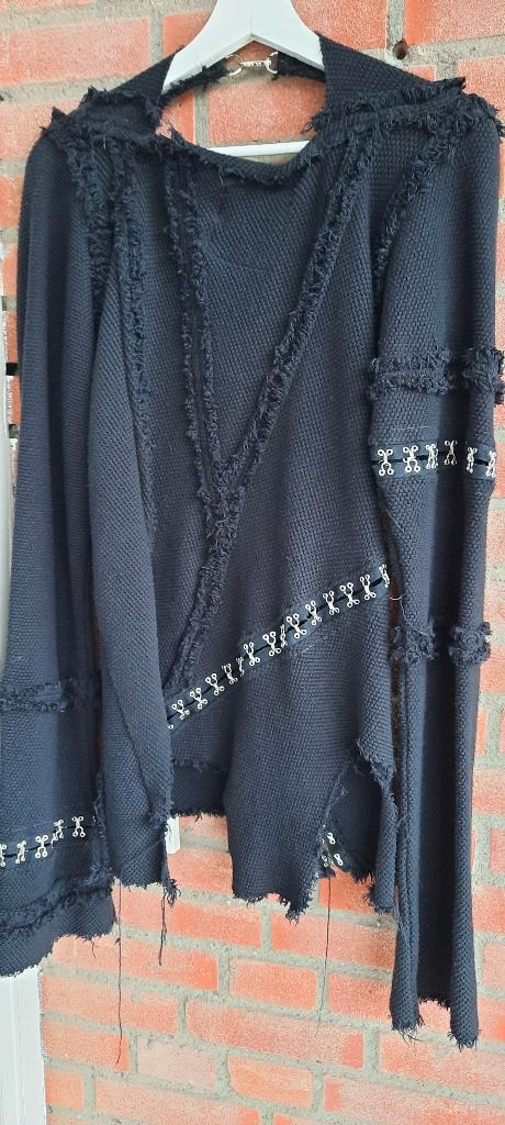 trui unisex gothic emo - katoen breisel wabi sabi, Kleding | Dames, Blouses en Tunieken, Zo goed als nieuw, Maat 38/40 (M), Zwart