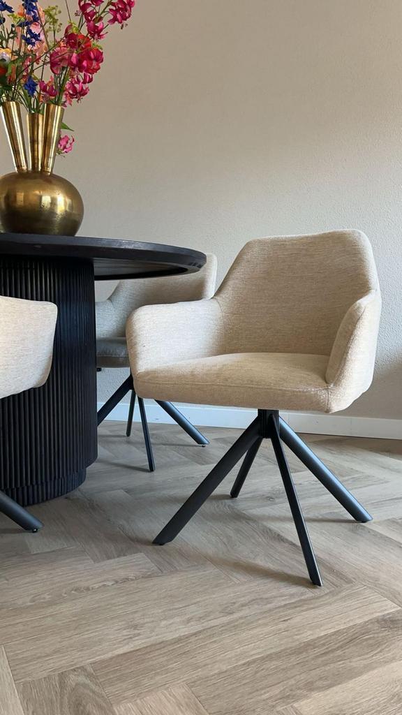 ZOMERDEALS EETSTOEL ISCO VAN 159- naar 139- SALE, Huis en Inrichting, Stoelen, Nieuw, Eén, Stof, Overige kleuren, Ophalen