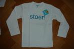 Stoer longsleeve shirt wit lief lifestyle maat 110 nieuw!, Nieuw, Jongen, Ophalen of Verzenden, Shirt of Longsleeve