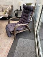 Vintage fauteuil bamboe, Tuin en Terras, Ligbedden, Ophalen of Verzenden, Zo goed als nieuw, Hout