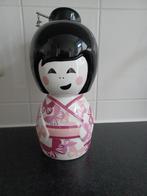 Kokeshi, Geisha spaarpot (Japan), Ophalen of Verzenden, Zo goed als nieuw, Pop