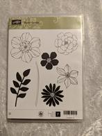z.g.a.n. Stempelset Secret Garden, Stampin Up bloemen, Ophalen of Verzenden, Zo goed als nieuw, EZ-mounted stempel