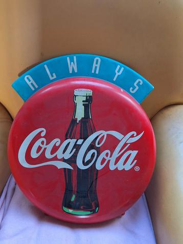 Vintage Coca-Cola Reclamebord kunststof mancave  beschikbaar voor biedingen