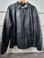 Gaaf zwart (nep) leren jas. Merk DNR. Maat 58. Als nieuw!!, Ophalen of Verzenden, Zo goed als nieuw, Maat 56/58 (XL), Zwart
