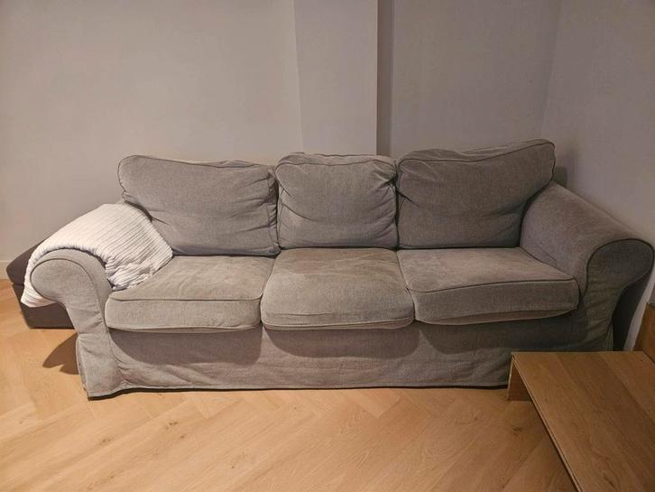 Comfortabele 3-zits bank - IKEA EKTORP, Huis en Inrichting, Banken | Bankstellen, Gebruikt, Rechte bank, Driepersoons, 200 tot 250 cm