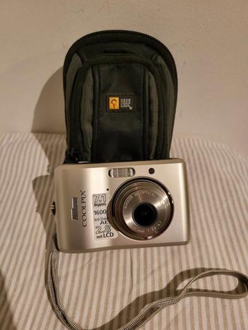 Nikon Coolpix L16 digitale fotocamera digicam met hoesje