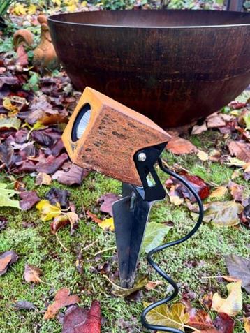 Professionele tuinspots, Cortenstaal buitenlamp beschikbaar voor biedingen
