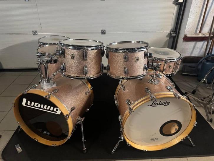 Ludwig classic maple champagne sparkle, Muziek en Instrumenten, Drumstellen en Slagwerk, Gebruikt, Ludwig, Ophalen of Verzenden