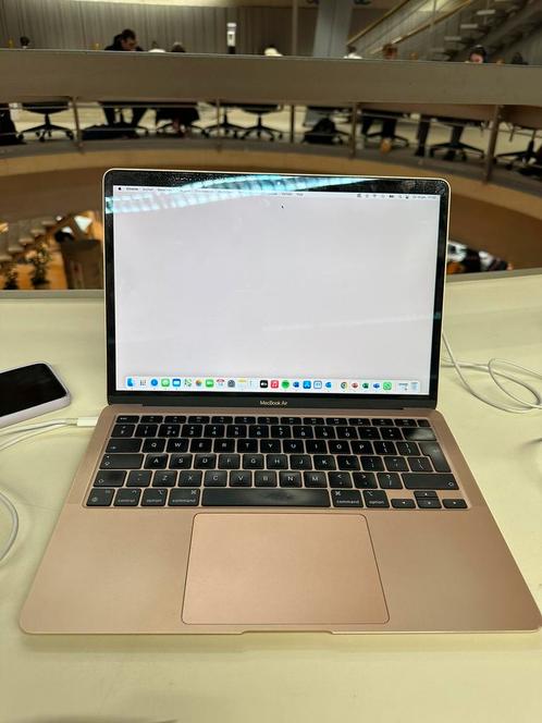 MacBook Air Goud M1 chip 256 GB, Computers en Software, Apple Macbooks, Zo goed als nieuw, MacBook, 13 inch, 256 GB, 8 GB, Ophalen of Verzenden