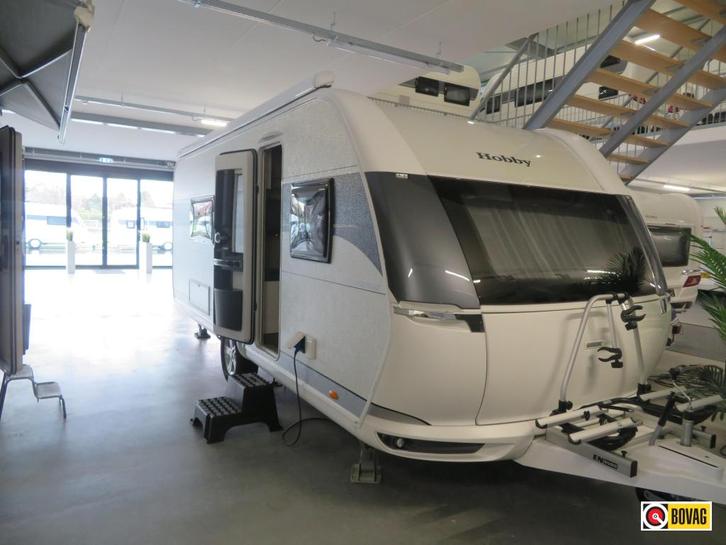 Hobby Prestige 560 WLU Mover/ Airco/Levelsysteem, Caravans en Kamperen, Caravans, tot en met 4, 1500 - 2000 kg, Rondzit, Hobby