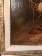 Blommers - Vrouw bij spinnewiel - Haagse School, Ophalen of Verzenden