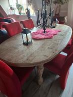 Grote Houten Eettafel - 6 persoons, Ophalen of Verzenden