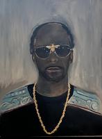 Snoop Dogg Olieverfschilderij - 50x70 cm, Ophalen of Verzenden