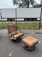 Lounge stoel met hocker, Huis en Inrichting, Fauteuils, Ophalen, Minder dan 75 cm, 50 tot 75 cm