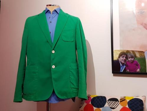 Cavallaro Napoli colbert super pasvorm met groene kleur 54, Kleding | Heren, Kostuums en Colberts, Zo goed als nieuw, Maat 52/54 (L)