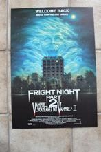 Filmaffiche Fright Night Part 2 filmposter, Rechthoekig Staand, Ophalen of Verzenden, Zo goed als nieuw, A1 t/m A3