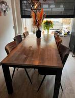 Industriële eettafel 6 personen   MOET WEG, Huis en Inrichting, Ophalen, Gebruikt, 200 cm of meer, 50 tot 100 cm