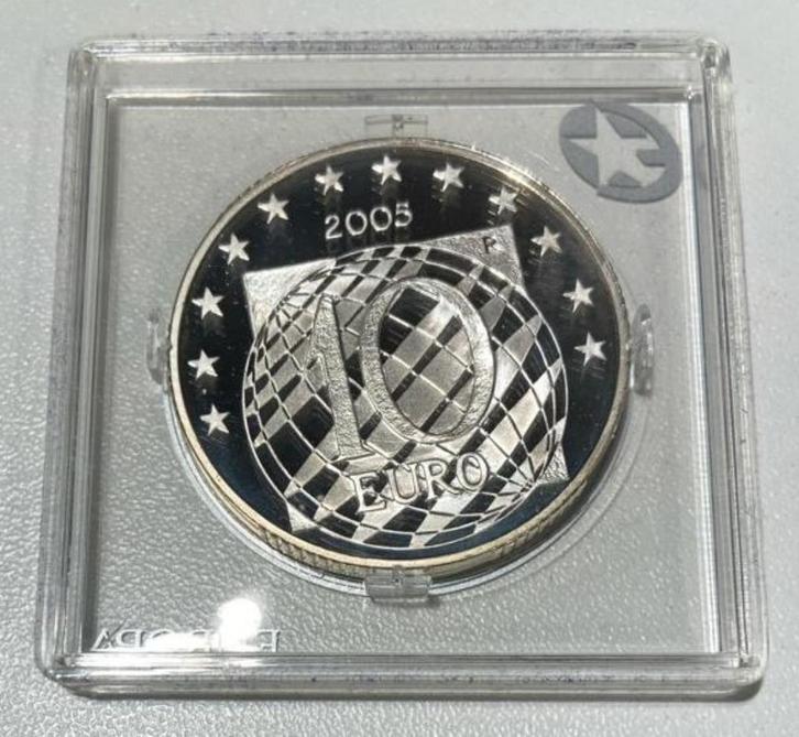 2005 ITALIË 10 EURO ZILVER VREDE *PP*, Postzegels en Munten, Munten | Europa | Euromunten, Losse munt, 10 euro, Italië, Zilver