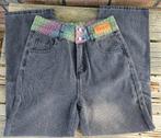 Jeans zwart, hoge taille en wijde pijpen., Ophalen, Nieuw, Zwart